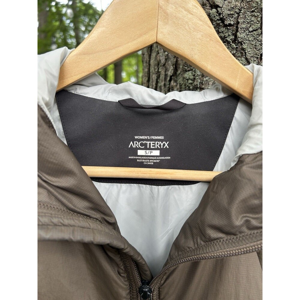 Women's Arcteryx Mota Long Coat Size Small Jacket Hooded Dark Green Outdoor - Picture 5 of 8
